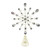Elegant Faceted Gem Wire Snowflake Tree Topper