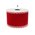 Deluxe Red & White Candy Cane Striped Wired Ribbon