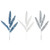Glitter Fern Stem Christmas Pick - 3 Styles
