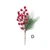 Decorative Holly & Red Berry Pine Floral Pick