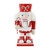 Chubby Red & White Nutcracker