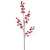 Red Metallic Berry Branch Christmas Pick
