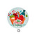 Festive Ceramic Drink Coaster Set