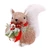 Natural Sisal Squirrel Tabletop Christmas Decoration