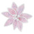Pink Braided Trim Sequin Poinsettia Clip Ornament