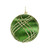 Silky Thread Christmas Bauble with Glitter Lattice