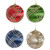 Silky Thread Gold Swirl Christmas Bauble Ornament - 4 Styles