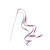 Statement Metallic Glitter Curly Ribbon Christmas Pick