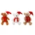Plush Christmas Teddy Bear Hanging Ornament - 3 Styles