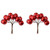 Red Mini Pearlescent Berry Spray Picks