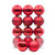 80mm Red Baubles - Styled