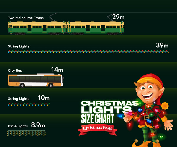 Christmas Lights Size Chart - Click to enlarge