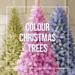 Coloured Artificial Christmas Trees