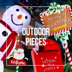 Outdoor Christmas Decorations and Lights