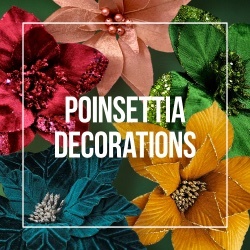Poinsettia Christmas Decorations