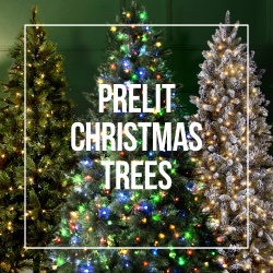 Pre-Lit Artificial Christmas Trees