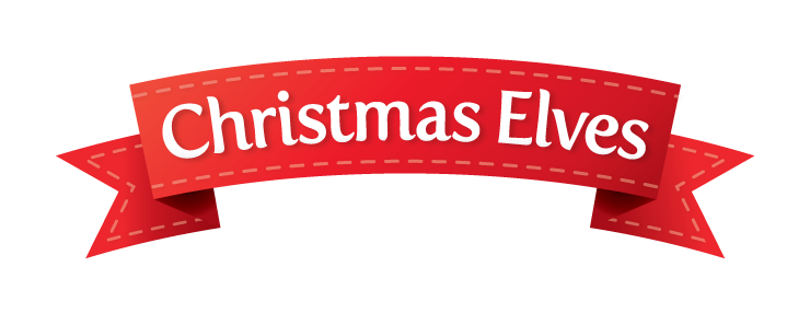 Christmas Elves Ribbon Logo
