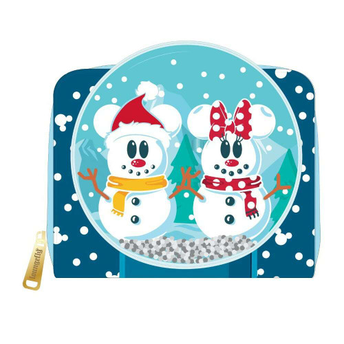 Disney Mickey Mouse Loungefly Snowman SnowGlobe Purse 13cm