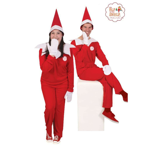 Elf On The Shelf Costume Unisex- Adult 