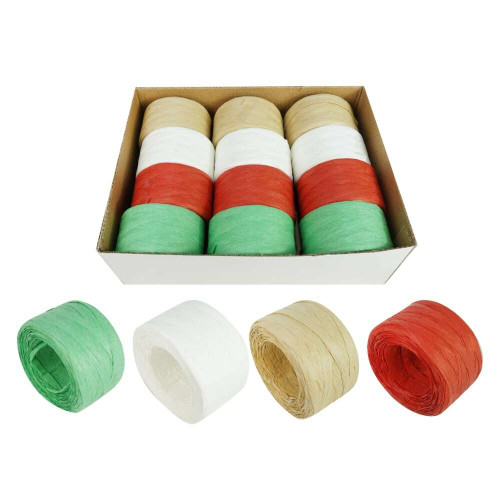 Raffia Paper String (4 Colours) 100m Christmas Elves
