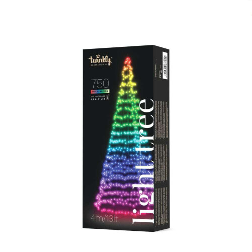 750 LED Twinkly App-Controlled Smart Christmas Light Tree RGB+W - 4m ...