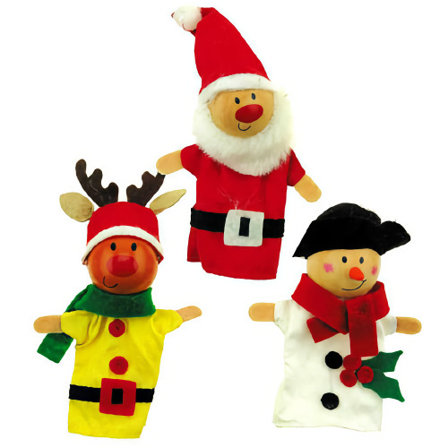 Christmas Festive Finger Puppet (3 Styles) 10cm Christmas Elves