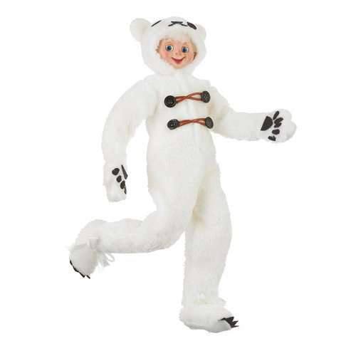Polar Bear Posable Elf 40.5cm Christmas Elves