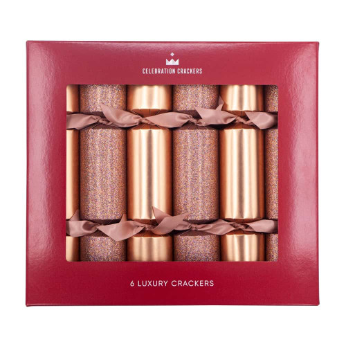 Champagne Mix Regency Christmas Crackers (Pack of 6) 33cm Christmas