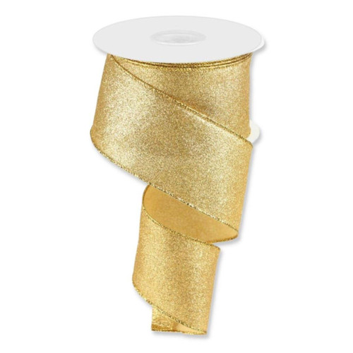 Metallic Gold Ribbon - 9cm - Christmas Elves
