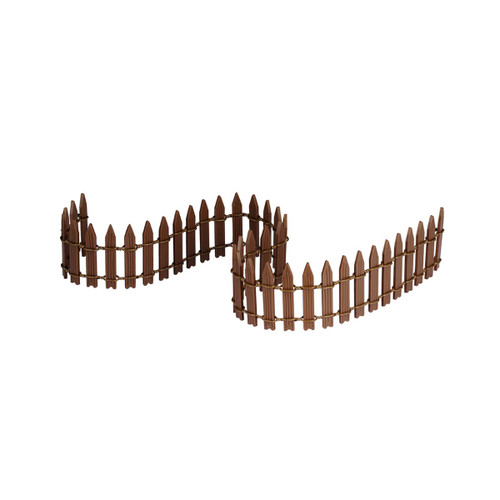 Buy Lemax Spooky Town Village Pumpkin Wire Wooden Fence 3-Piece Set #44134 in Ch