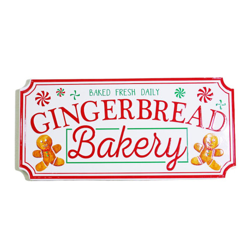 Metal Gingerbread Bakery Sign