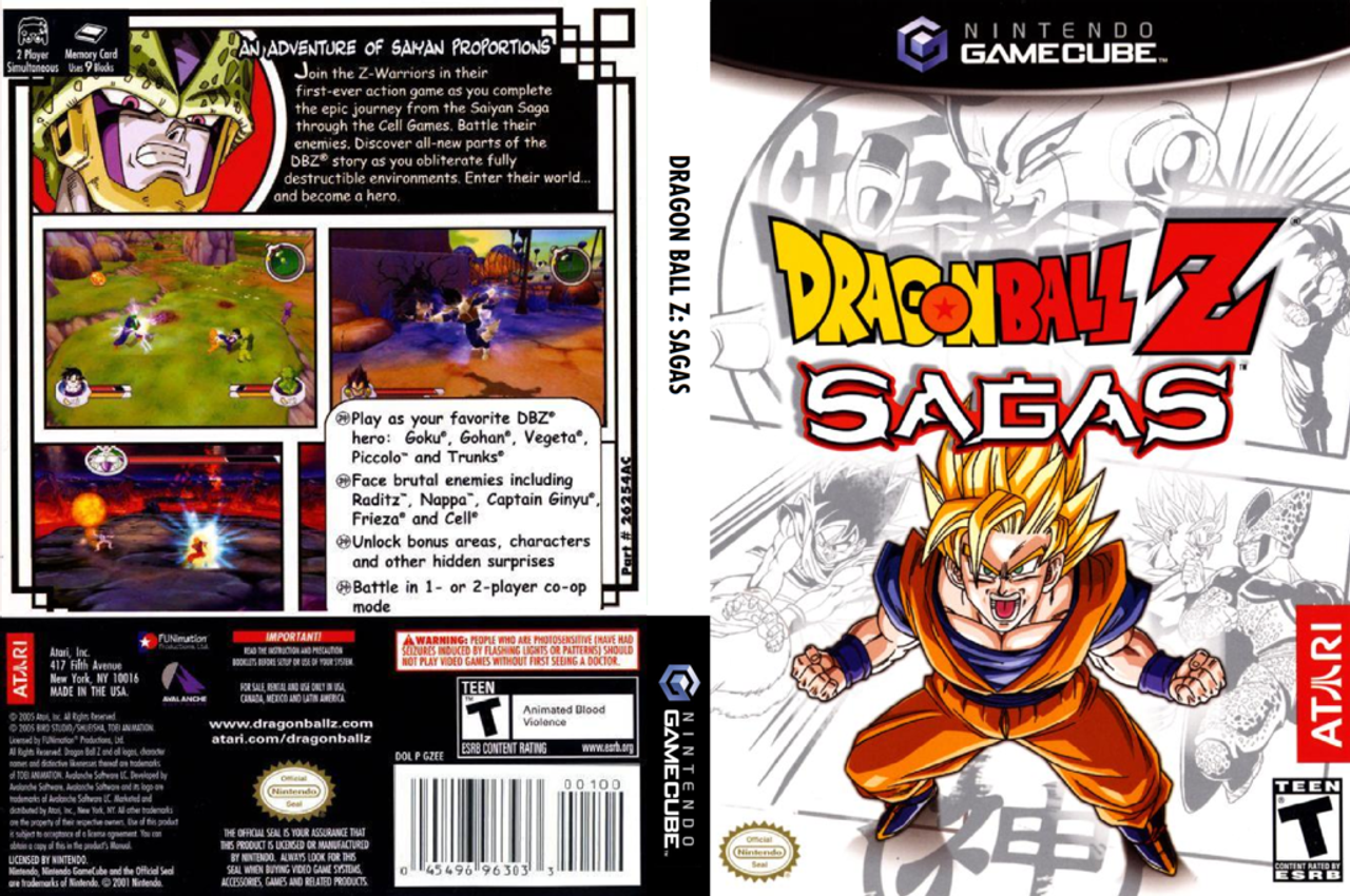 USED* GC DRAGON BALL Z SAGAS (COVER ART ONLY) (#454894667809) - LEVEL UP  VIDEO GAMES