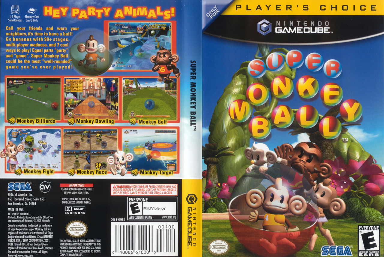 USED* GC SUPER MONKEY BALL [PLAYERS CHOICE] (COVER ART ONLY