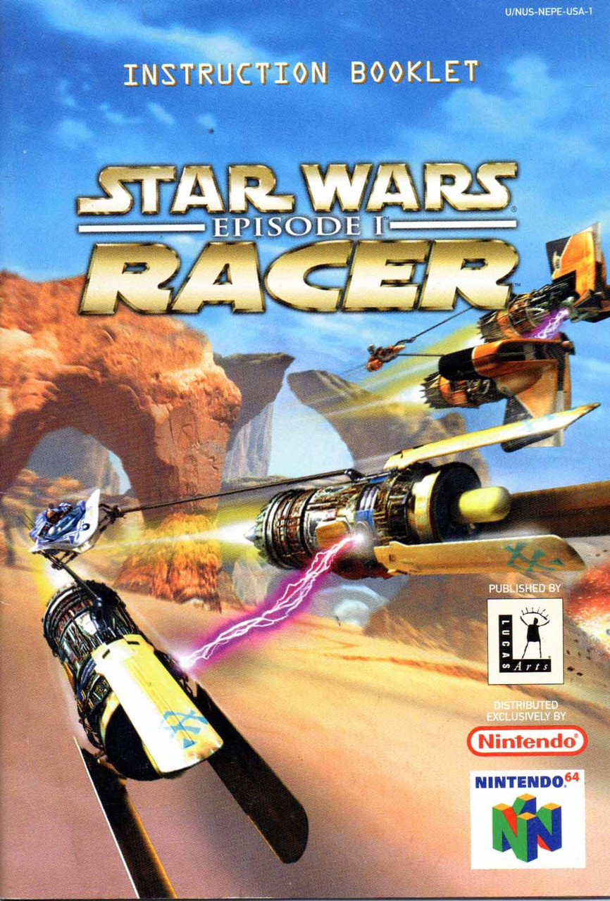 *USED* N64 STAR WARS EPISODE 1 RACER (MANUAL ONLY) (#420610869321)