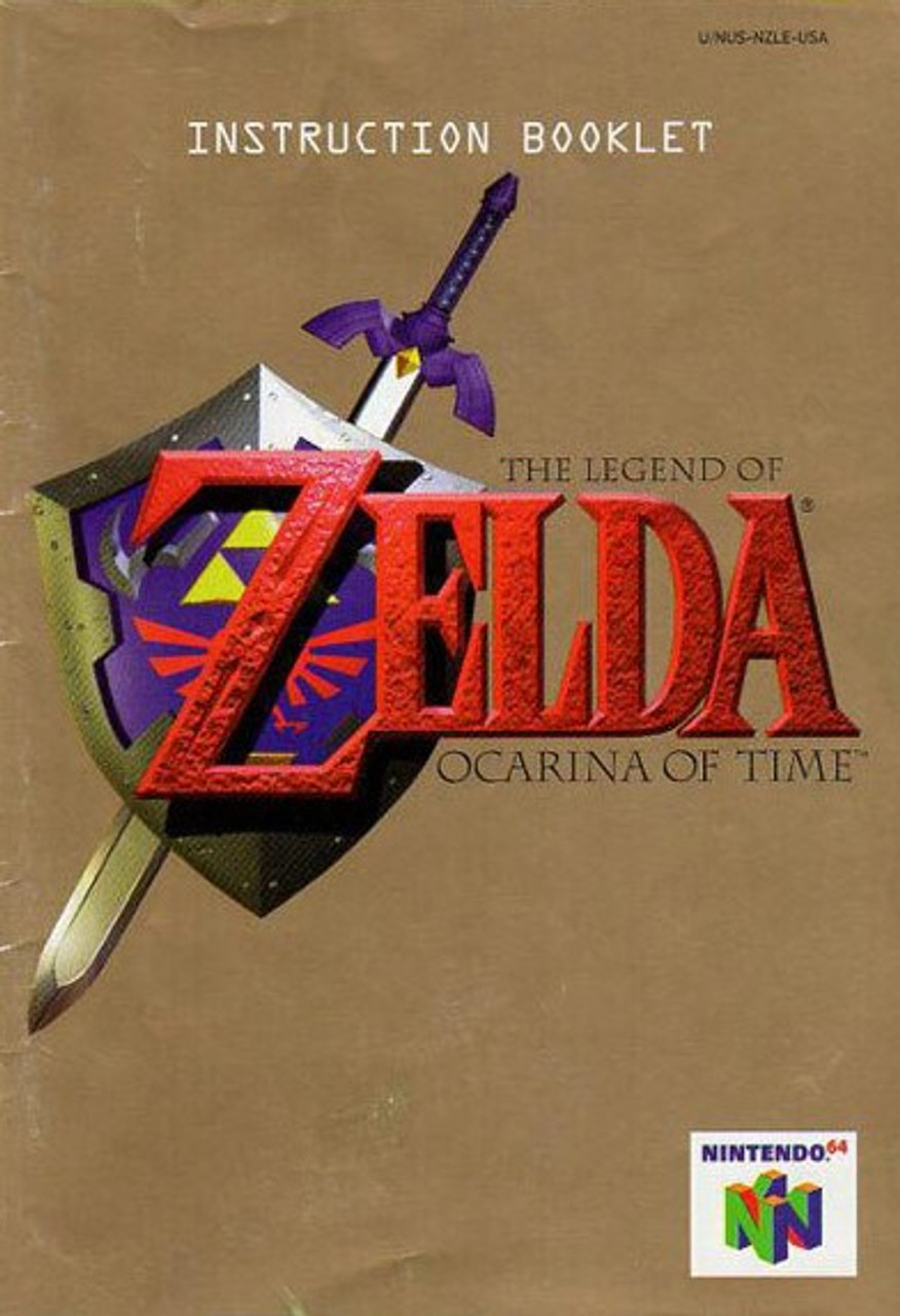 MANUAL - THE LEGEND OF ZELDA OCARINA OF TIME - NINTENDO N64