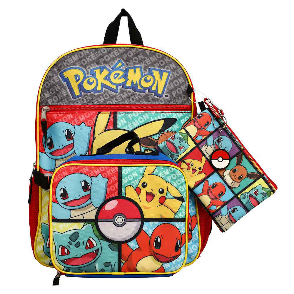POKEMON 5 PIECE BACKPACK SET (#196179609684) - LEVEL UP VIDEO GAMES