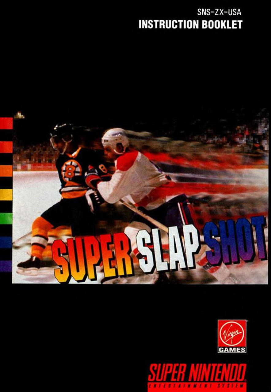 USED* SNES SUPER SLAP SHOT (MANUAL ONLY) - LEVEL UP VIDEO GAMES