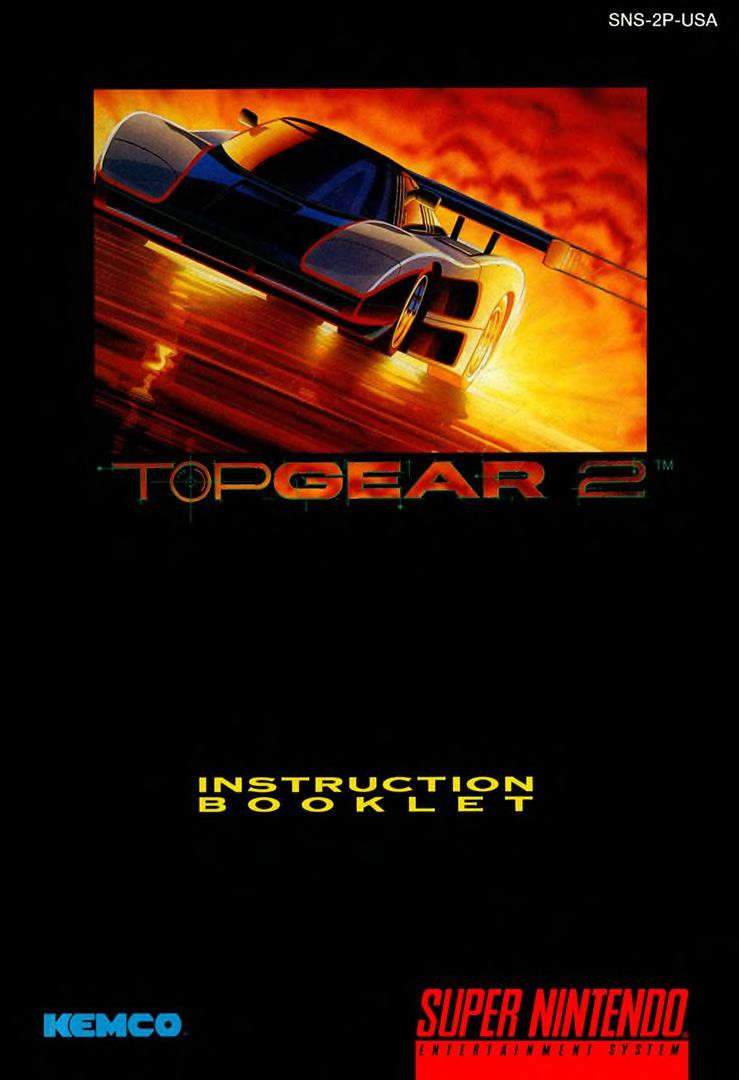 USED* SNES TOP GEAR 2 (MANUAL ONLY) - LEVEL UP VIDEO GAMES