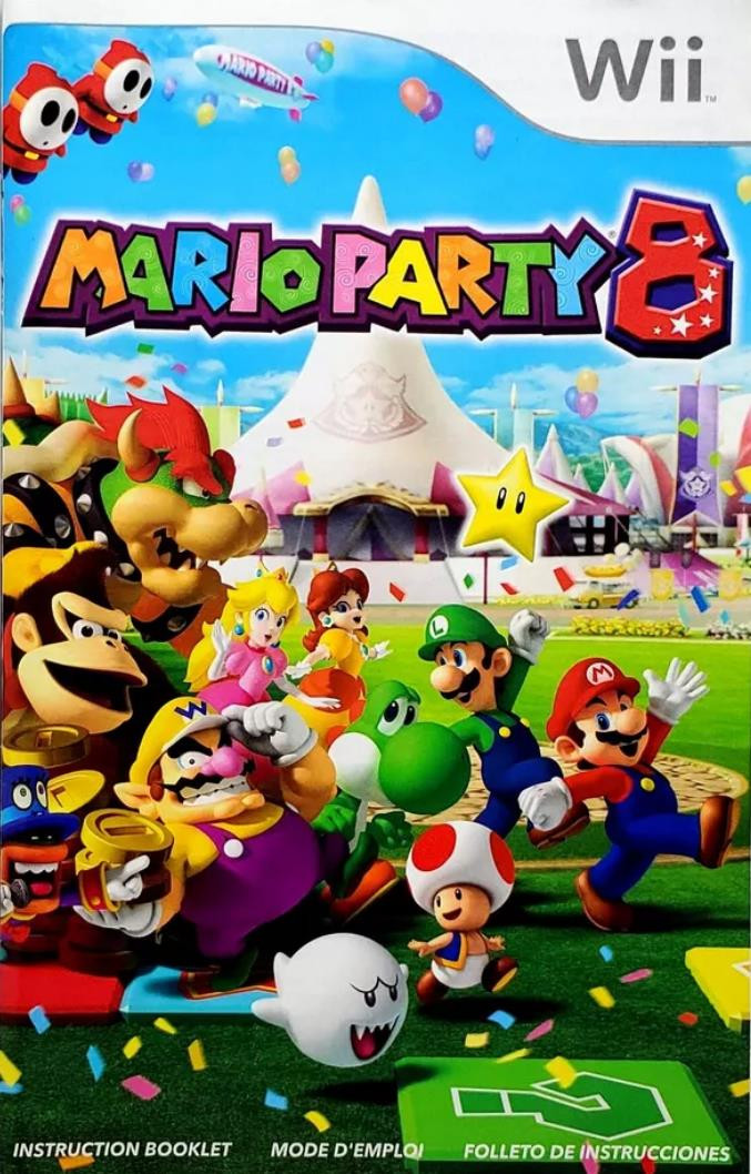 *USED* WII MARIO PARTY 8 (MANUAL ONLY) (423357253934) LEVEL UP VIDEO