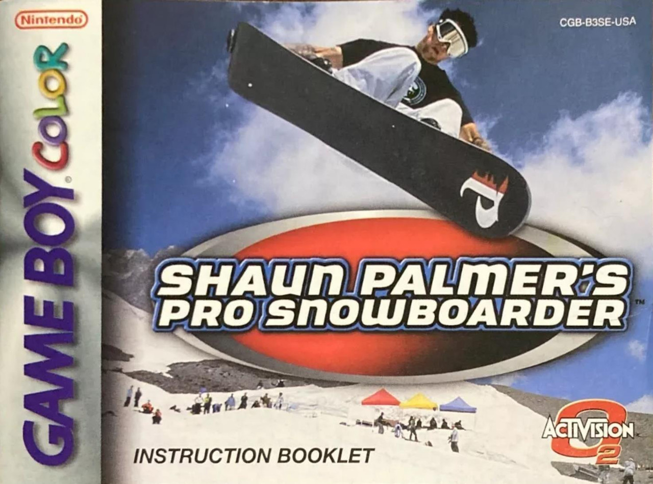 USED* GBC SHAUN PALMER'S PRO SNOWBOARDER (MANUAL ONLY