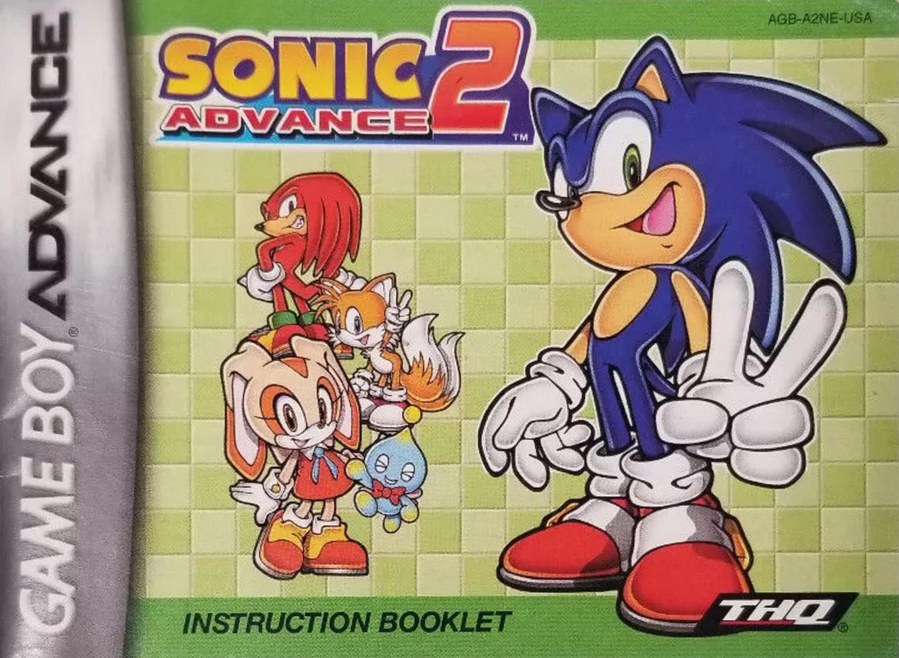 USED* GBA SONIC ADVANCE 2 (MANUAL ONLY) (#474263789451) - LEVEL UP