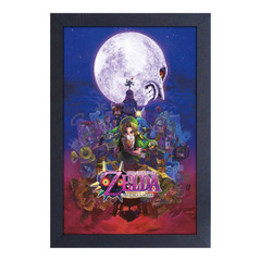 ZELDA MAJORAS MASK 11X17 GEL COATED FRAMED PRINT  (#638211871678)