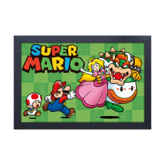 SUPER MARIO CHASE 11X17" GEL COATED FRAMED PRINT (#409395298151)