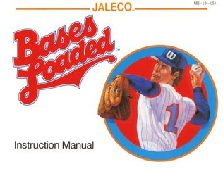 *USED* NES BASES LOADED (MANUAL ONLY)