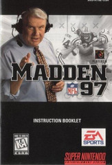 *USED* SNES MADDEN 97 (MANUAL ONLY)