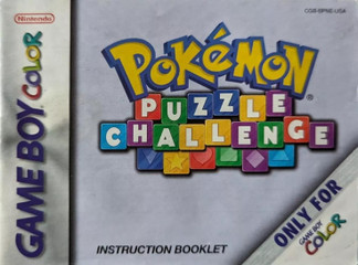 *USED* GBC POKEMON PUZZLE CHALLENGE (MANUAL ONLY) (#471373281929)