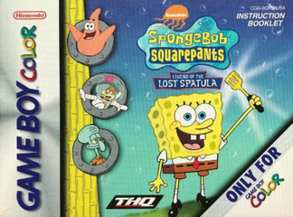 *USED* GBC SPONGEBOB LEGEND OF THE LOST SPATULA (MANUAL ONLY) (#449496576833)