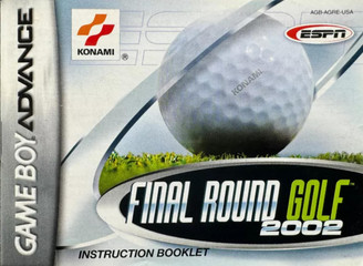*USED* GBA FINAL ROUND GOLF 2002 ( MANUAL ONLY) (#467918892316)
