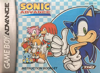 *USED* GBA SONIC ADVANCE (MANUAL ONLY) (#466480645863)