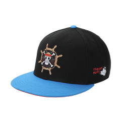 ONE PIECE PIRATES COMPASS BLACK SNAPBACK HAT (#197394909870)